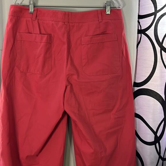 Talbots Heritage Pink Straight Leg Cropped Pants Size 12 - Picture 10 of 10